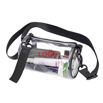 Cylinder Clear Vinyl Crossbody Bag