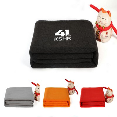 Solid Color Fleece Blanket