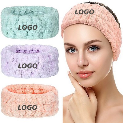 Wide-Brimmed Makeup Face Wash Headband