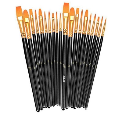 Wooden Painting Brushes Set