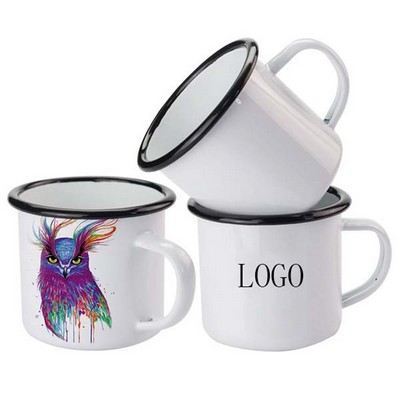12Oz Enamel Metal Steel Mug