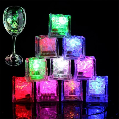 Light Up Ice Cubes/MultiColor Waterproof LED Ice Cubes