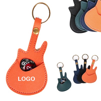 Guitar Pick Case With Keychain