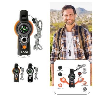 7-in-1 Outdoor Survival Whistle