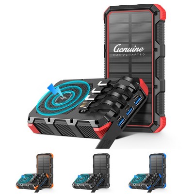 36800mAh 7-in-1 Solar Wireless Portable Charger