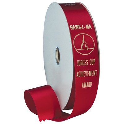 1 5/8" Custom Printed 100 Yard Ribbon Roll