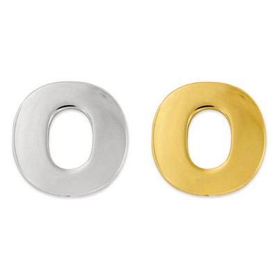 Letter "O" Lapel Pin - Gold or Silver
