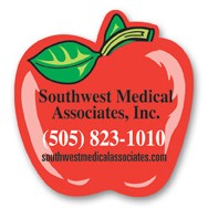 Static Cling Decal (2.25"x2.25") Apple Shape