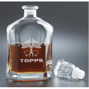 26 Oz. Capital Decanter - Etched