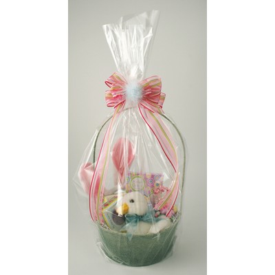 Clear Cello Basket Bag (24" x30")