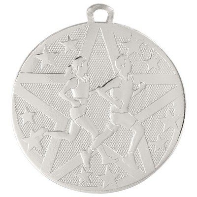 2" Silver Superstar Cross Country Medal