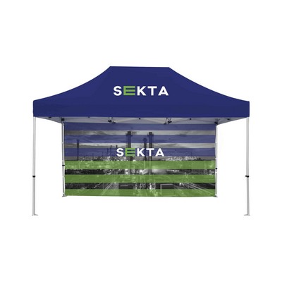 15ft w x 10ft h Tent Rear Wall Only - 2 side imprint