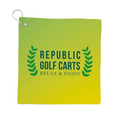 Universal Source® Full-Color Cooling Golf Towel - Small