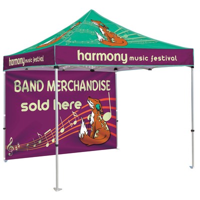 10' Heavy Duty Tent With One Full Wall