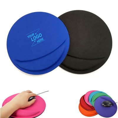 Ergonomic Round Mouse Pad with Wrist Support