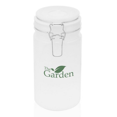 Frosted Glass Storage Jar