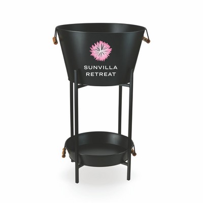 Twine Living® Beverage Tub Stand & Tray