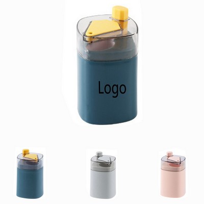 Creative Press-to-Dispense Toothpick Holder – Wheat Plastic