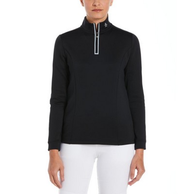 Original Penguin® Clubhouse Women's Quarter Zipper Pullover with Custom Logo
