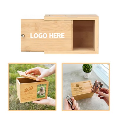 Wooden Pet Urn with Pull