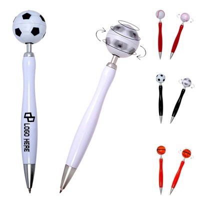 Spinning Football Top Ballpoint Pen