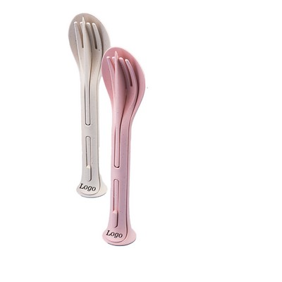 3-In-1 Wheat Straw Fork Utensils