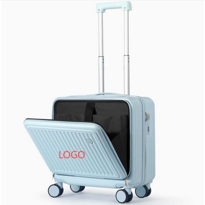 18In Abs/Pc Carry-On Front-Opening Design Travel Luggage