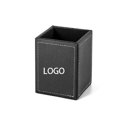 Pu Leather Pens Pencils Holder