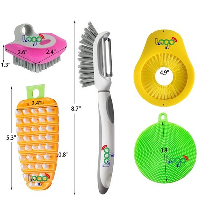 3 in 1 Vegetable Peeler with Brush