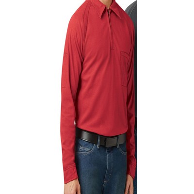 Bulwark™ IQ Series® Men's Comfort Knit Long Sleeve Polo Shirt - Red