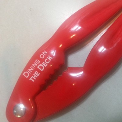 Red Metal Claw Seafood Cracker (1 Color Imprint)