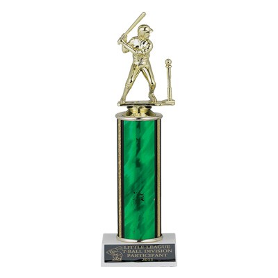 8 ½" Green Splash Column Trophy