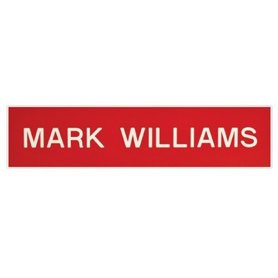 Engraved Plastic Signs (1"x10")