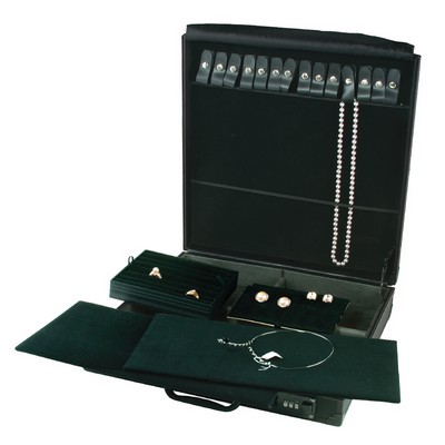 Black Aluminum Jewelry Attache Case