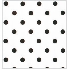 Black Dots on White Tissue Paper