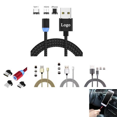 360-Degree Magnetic 3-in-1 Phone Charging Cable