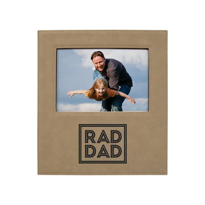 5" x 7" Light Brown Leatherette Photo Frame