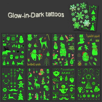 Custom Glow-In-The-Dark Tattoos Custom Classic Temporary Tattoo Custom Classic Temporary Tattoo