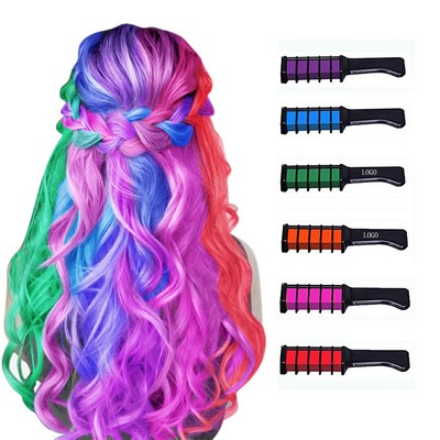 Hair Color Chalk Comb Set