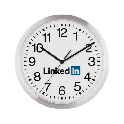 12" Slim Metal Wall Clock"