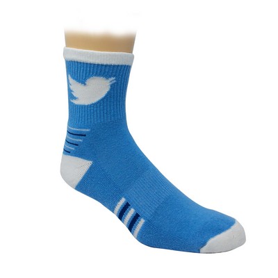 Made in the USA OSFM Cotton Athletic Mid-Crew Sock