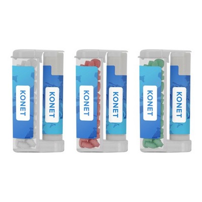 Sugar Free Mints in a Rectangular Flip-Top Duo w/ Natural Lip Moisturizer