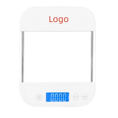 Clear Tempered Glass Kitchen Scale Digital Grams ( 5 KG 10 KG 15KG )