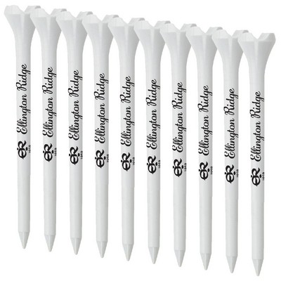 Packaged EPIK Plastic Golf Tees - 3.25" 2 Color Logo Imprint Shank Only