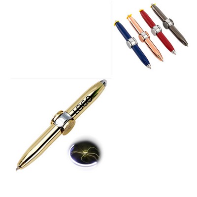 Led Fingertip Gyro Ballpoint Pen