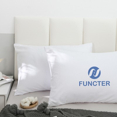 20 x 36 Inch Embroidery Premium Square Cotton Throw Pillowcase Pillow Cover - Envelope Closure