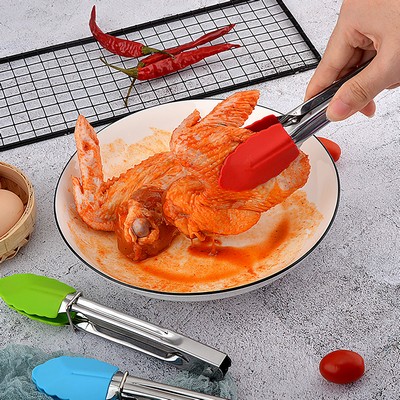 7" Silicone Food Tongs