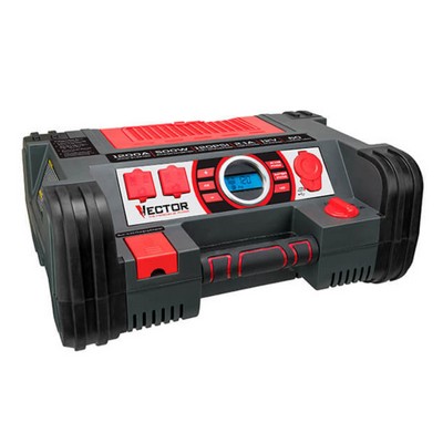 Vector 1200 Peak Amp Jump Starter, Dual Power Inverter, Air Compressor, USB, Rechargeable