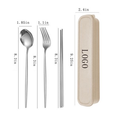 3 Piece Portable Flatware Set