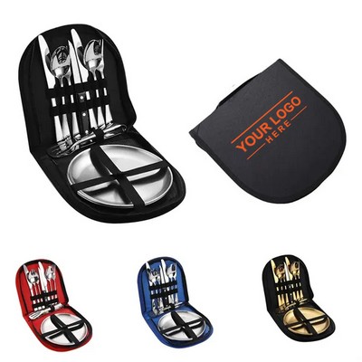 16 Piece Portable Camping Utensil Set for Outdoor Adventures